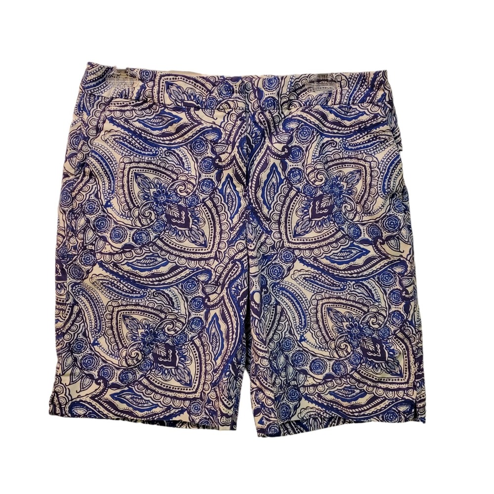 Talbots Petites Paisley Bermuda‎ Shorts Size 10P